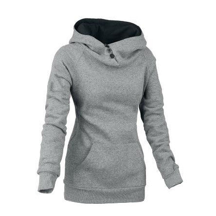 Split Joint Cotton Slim Women Hoodies - MeetYoursFashion - 1