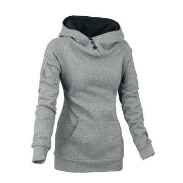 Split Joint Cotton Slim Women Hoodies - MeetYoursFashion - 1